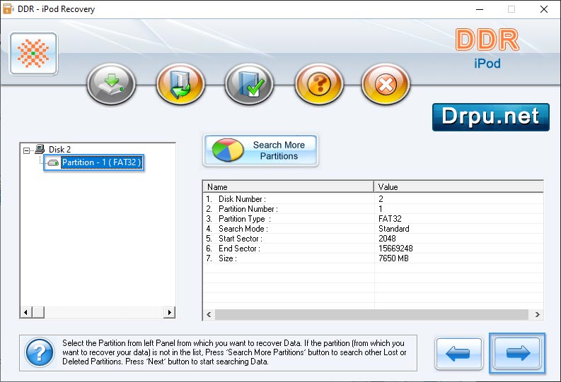 Select partition